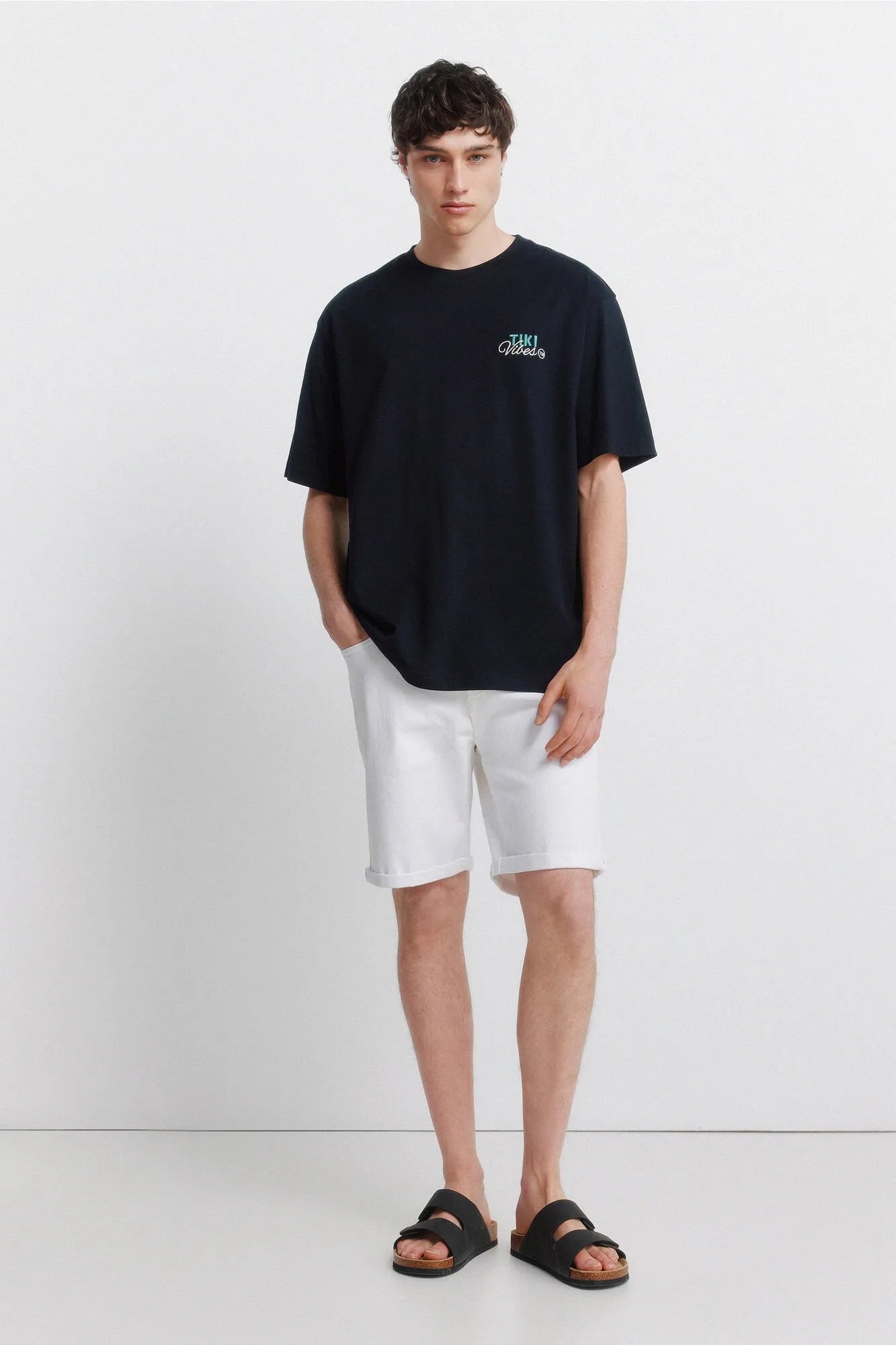 Springfield 0 Men Washed Slim Fit Bermuda Shorts SKU: 7133004_96 Image 01