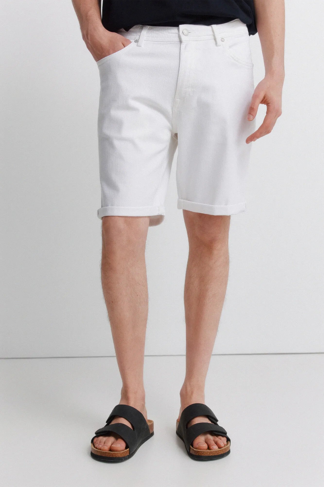 Springfield 0 Men Washed Slim Fit Bermuda Shorts SKU: 7133004_96 Image 02