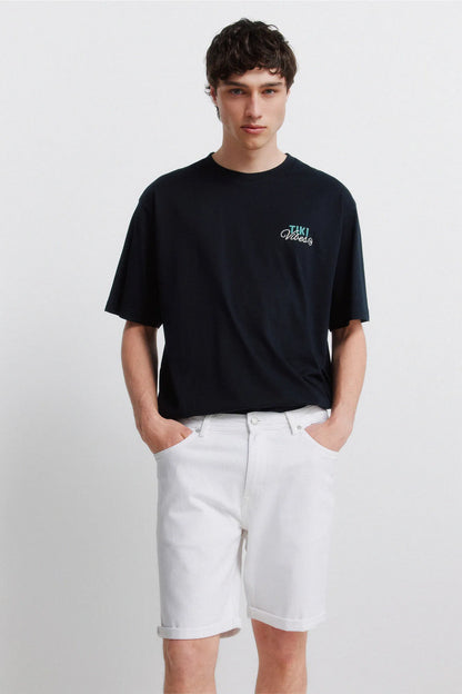 Springfield 0 Men Washed Slim Fit Bermuda Shorts SKU: 7133004_96 Image 03