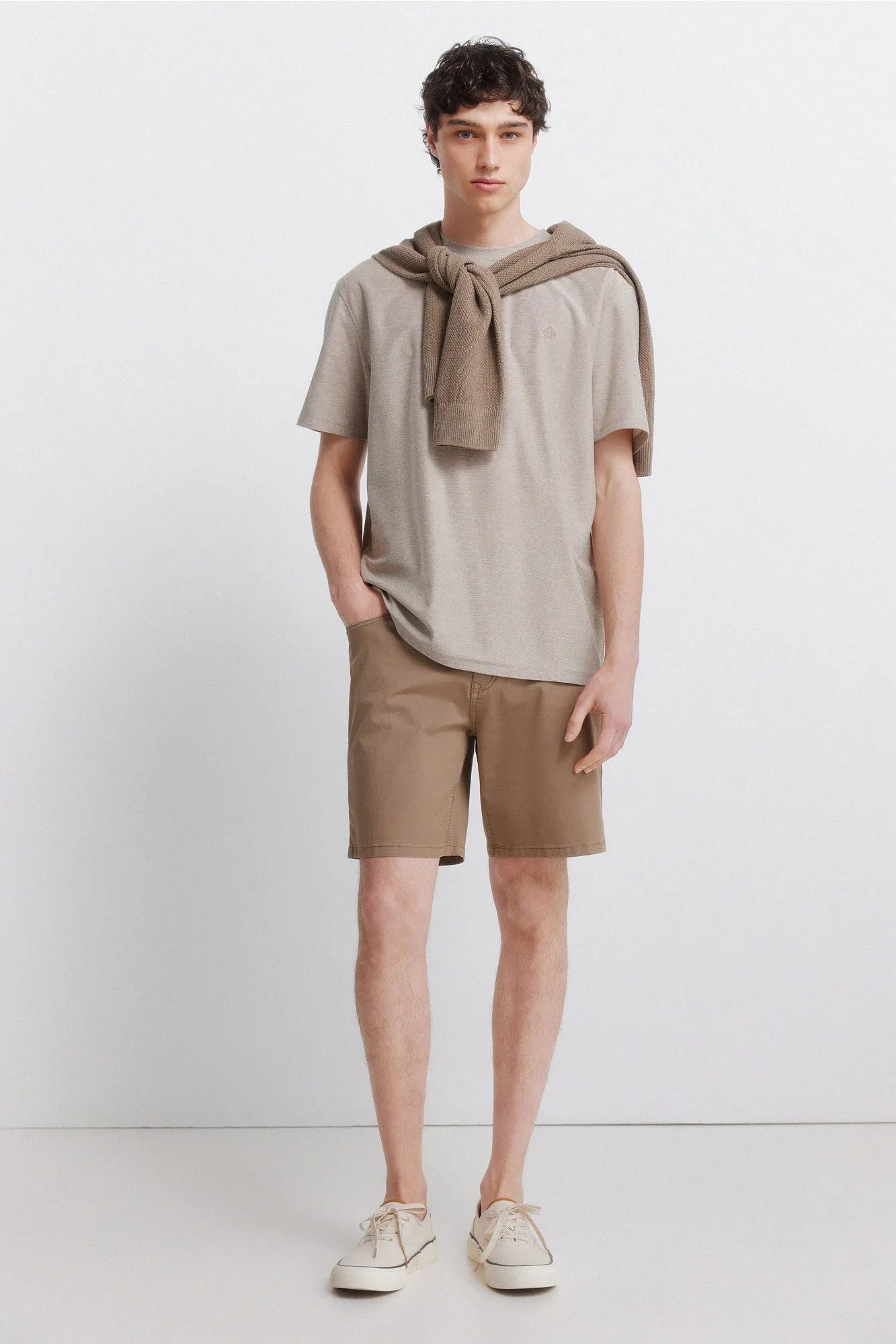 Springfield 0 Men Lightweight 5-Pocket Washed Regular Fit Bermuda Shorts SKU: 7133005_35 Image 01