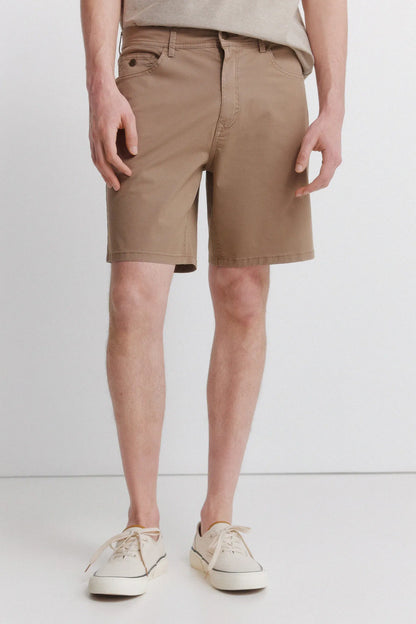 Springfield 0 Men Lightweight 5-Pocket Washed Regular Fit Bermuda Shorts SKU: 7133005_35 Image 02
