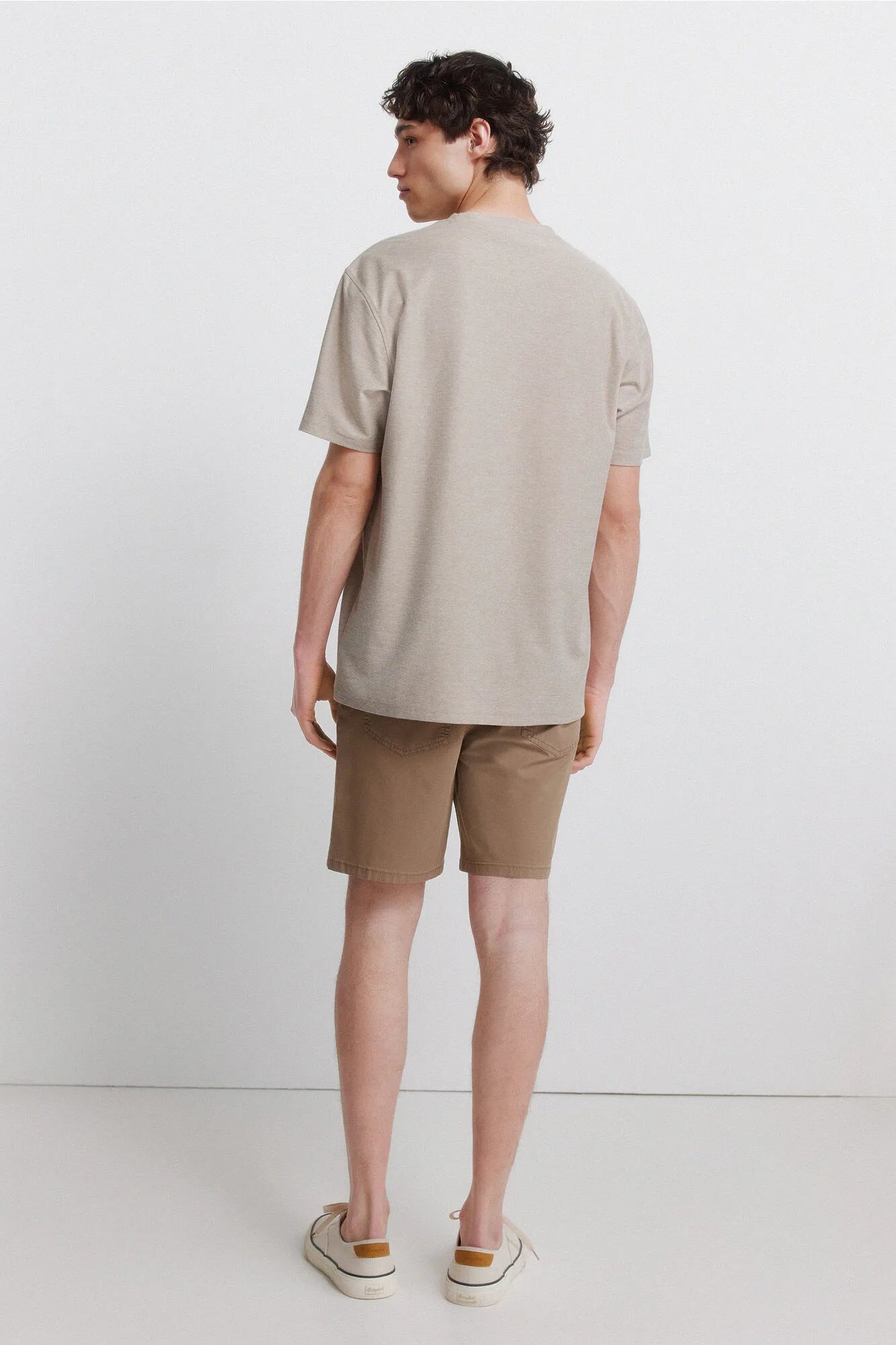 Springfield 0 Men Lightweight 5-Pocket Washed Regular Fit Bermuda Shorts SKU: 7133005_35 Image 06
