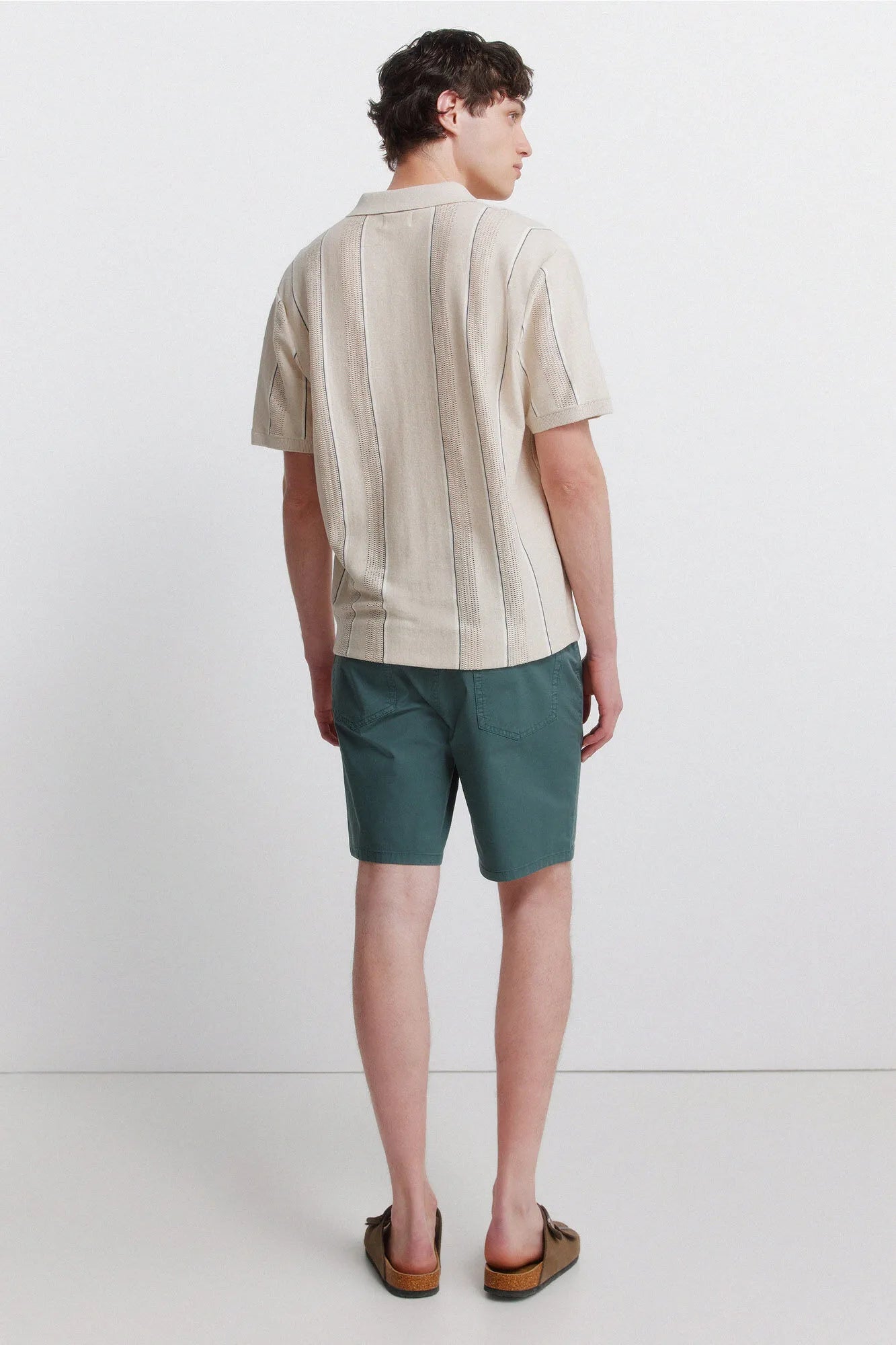 Springfield 0 Men Lightweight 5-Pocket Washed Regular Fit Bermuda Shorts SKU: 7133005_88 Image 05