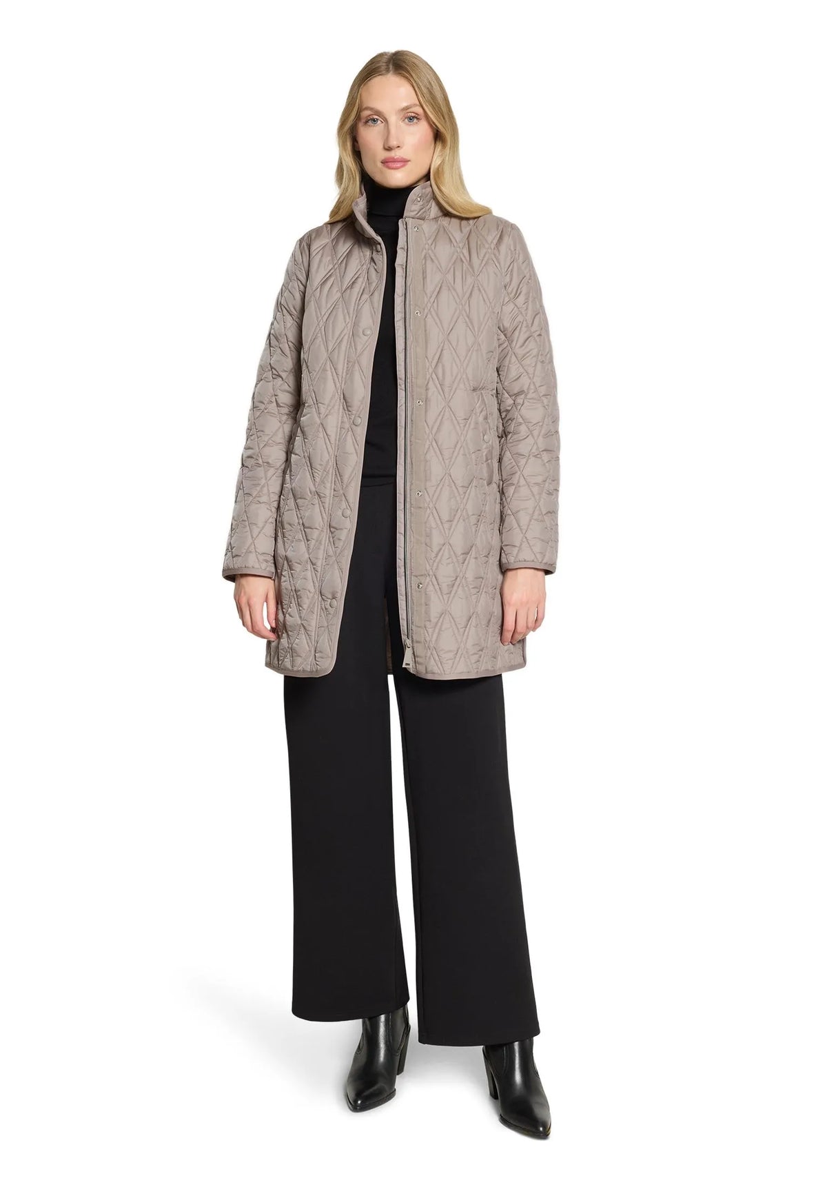Betty Barclay Dark Almond Women Outdoor Jacket SKU: 7145-1626_7331 Image 02