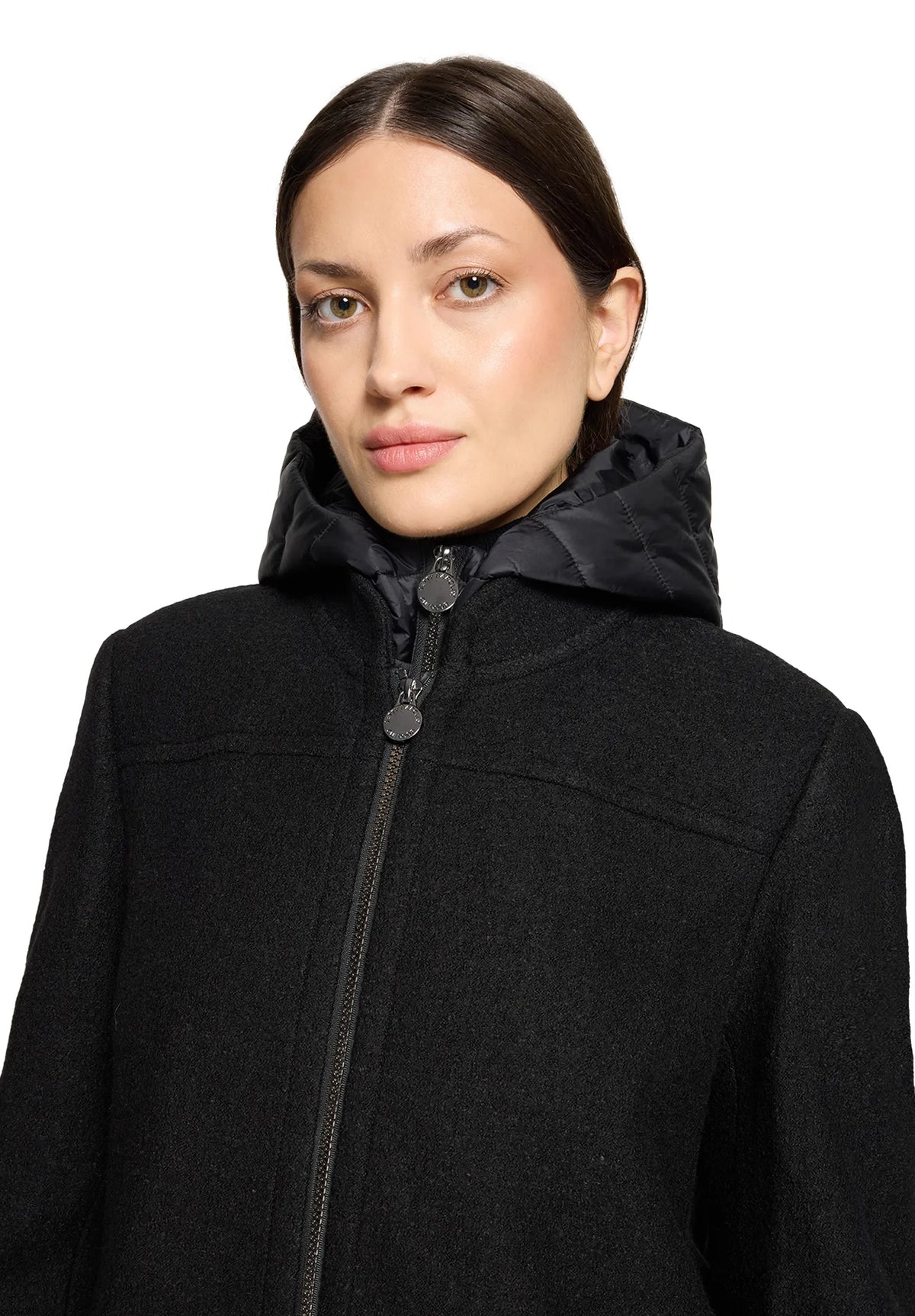 Betty Barclay Black Women Wool Coat SKU: 7157-1629_9045 Image 04