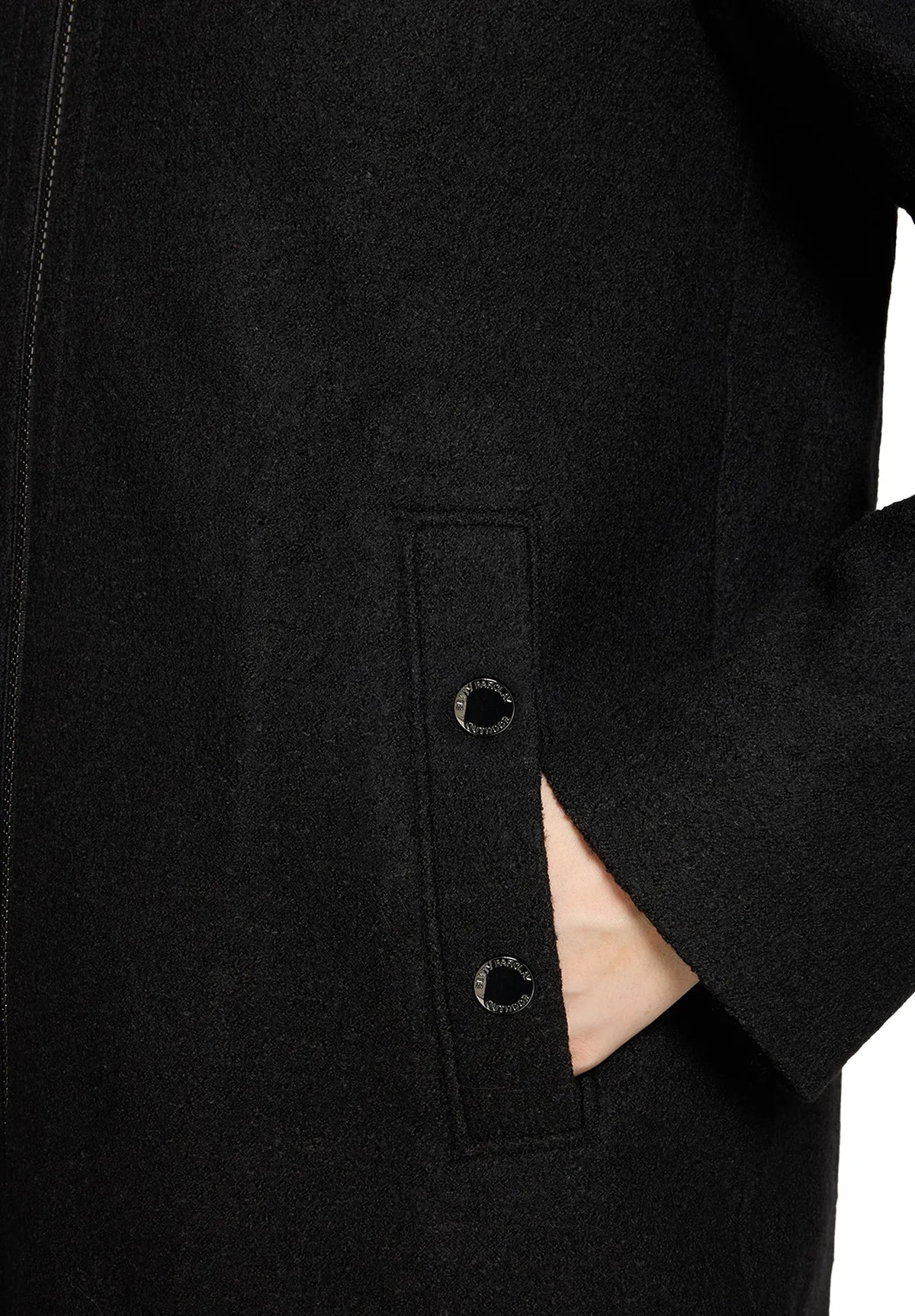 Betty Barclay Black Women Wool Coat SKU: 7157-1629_9045 Image 05