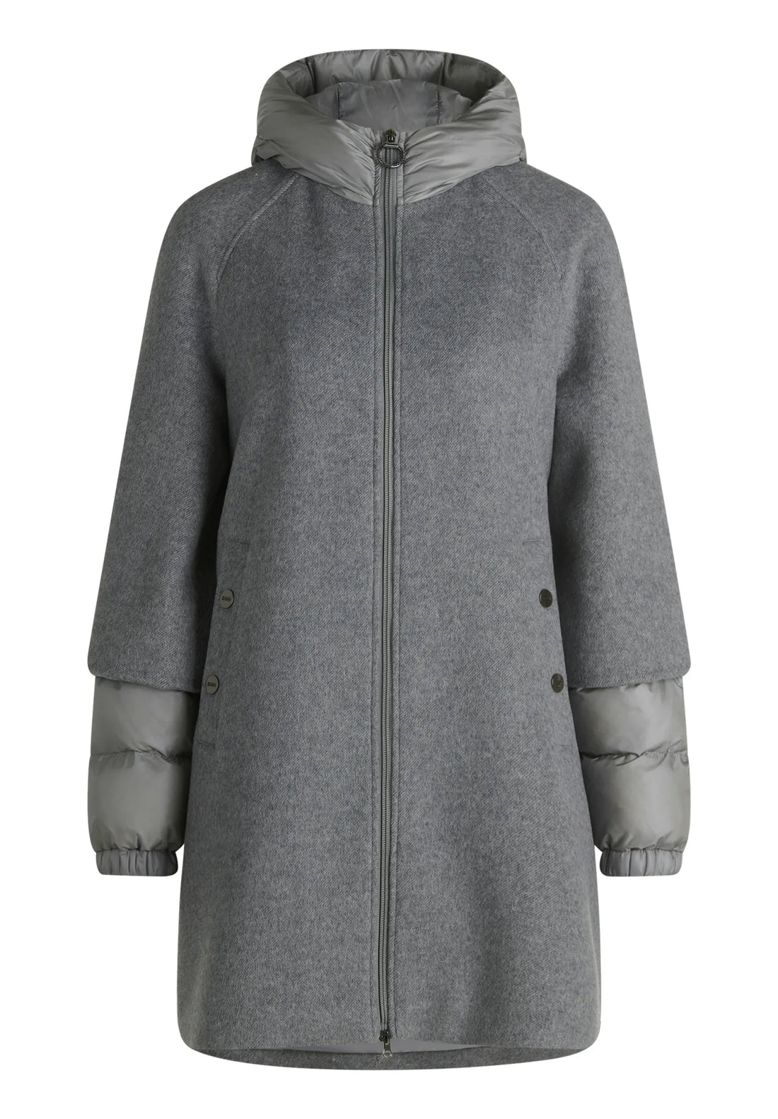 Betty Barclay Light Grey Melange Women Wool Coat SKU: 7161-1553_9709 Image 01