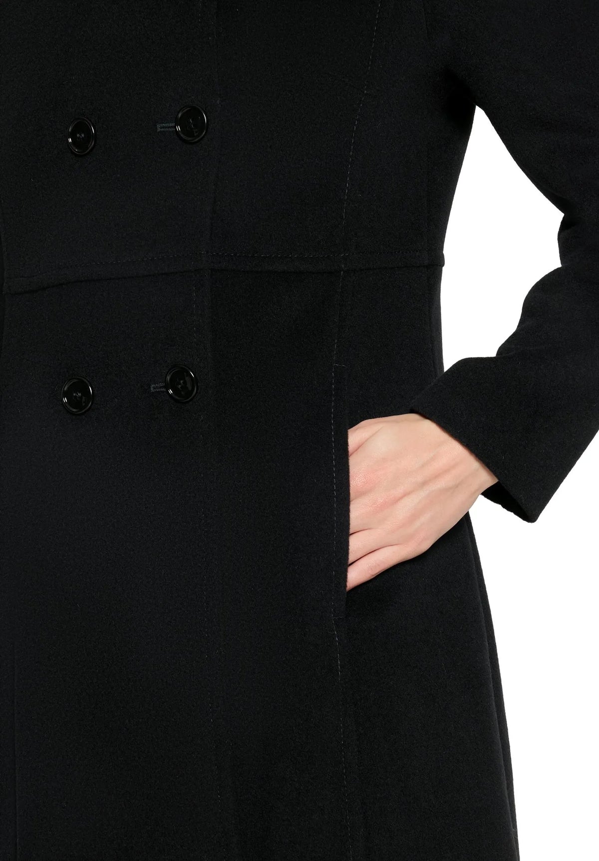 Betty Barclay Black Women Wool Coat SKU: 7173-1476_9045 Image 05
