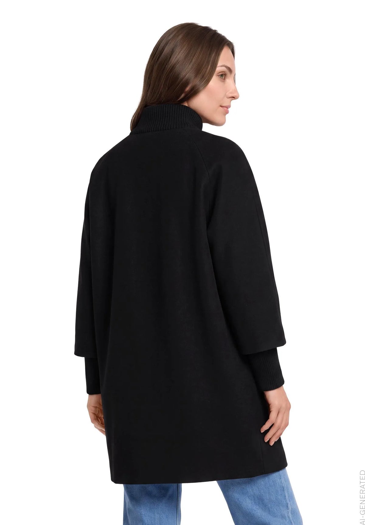 Betty Barclay Black Women Wool Coat SKU: 7183-1531_9045 Image 03