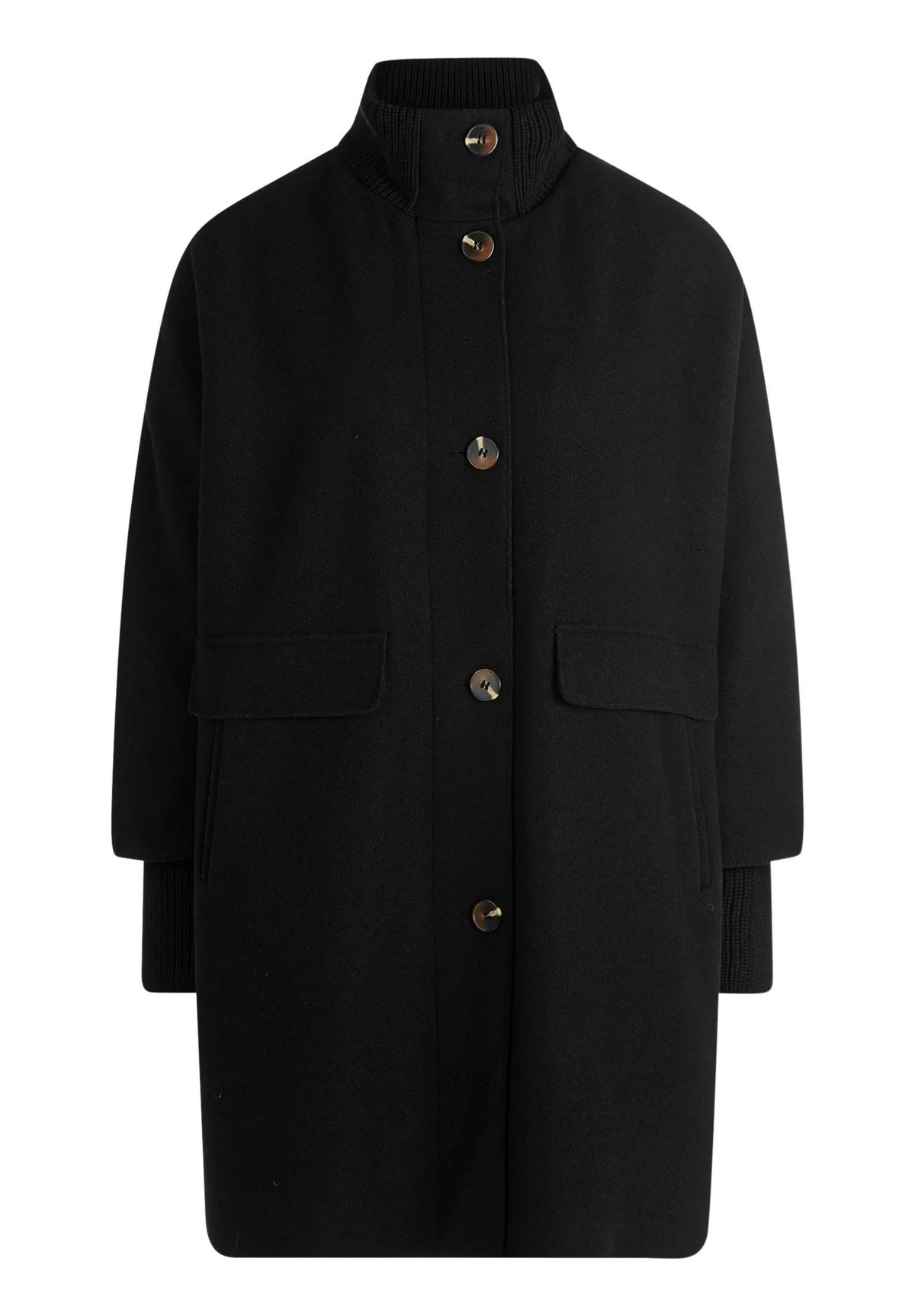 Betty Barclay Black Women Wool Coat SKU: 7183-1531_9045 Image 06