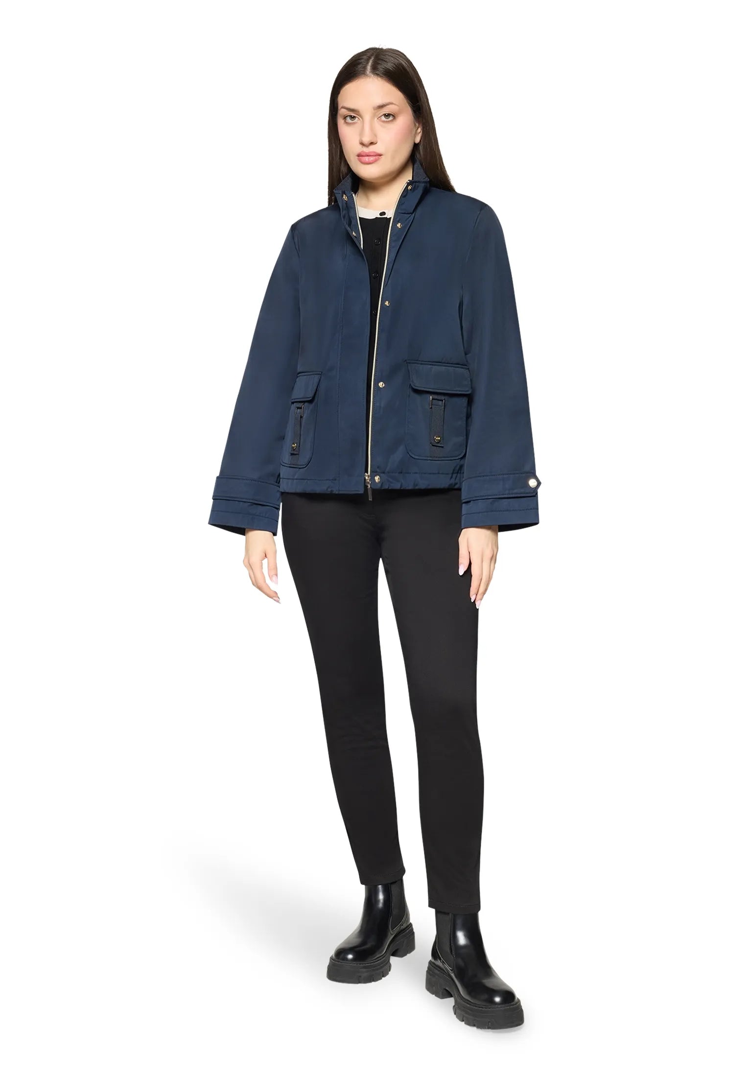 Betty Barclay Dark Sky Women Straight Cut Outdoor Jacket SKU: 7304-1763_8345 Image 02
