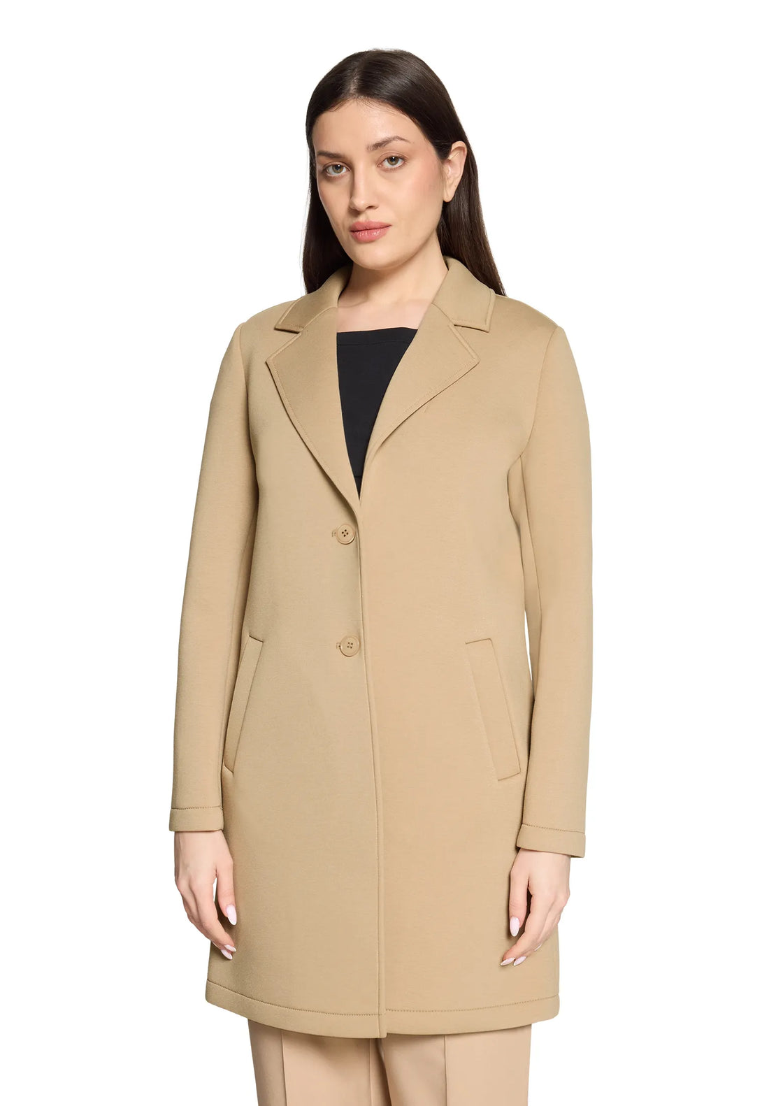 Betty Barclay Classic Beige Women Coat Casual SKU: 7311-1843_7234 Image 02