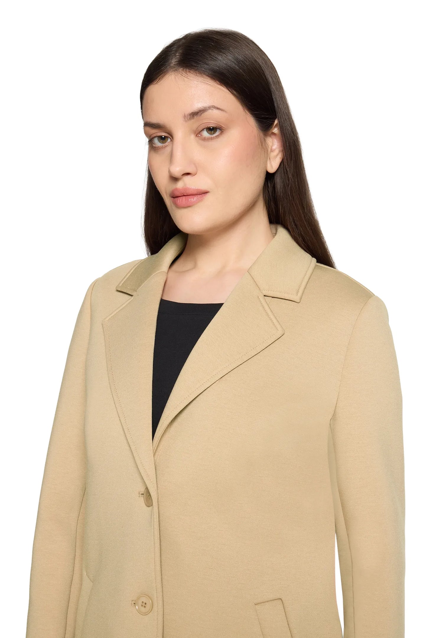 Betty Barclay Classic Beige Women Coat Casual SKU: 7311-1843_7234 Image 06