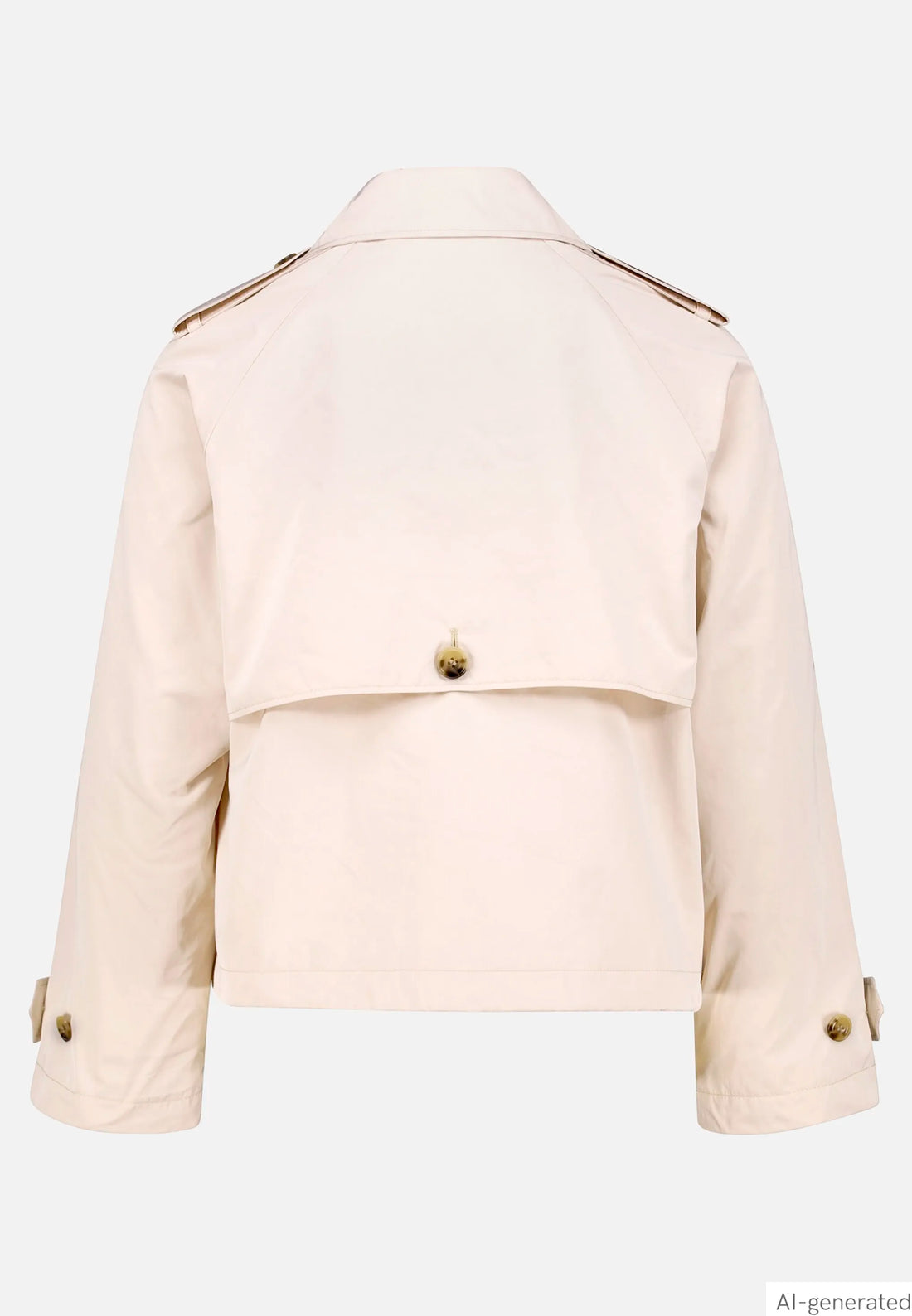 Betty Barclay Soft Nature Women Short Trench Coat with Buttons SKU: 7322-1405_1098 Image 02