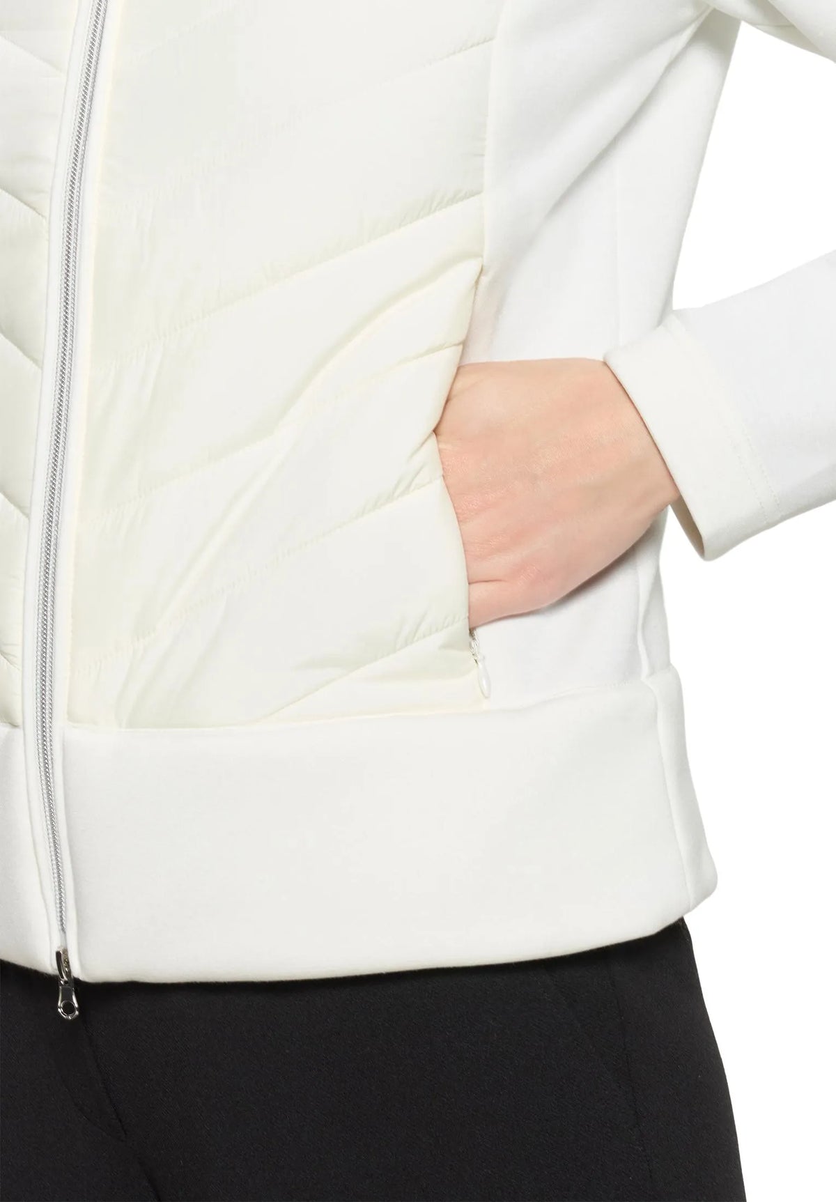 Betty Barclay Offwhite Women Quilted Jacket SKU: 7327-1412_1014 Image 05