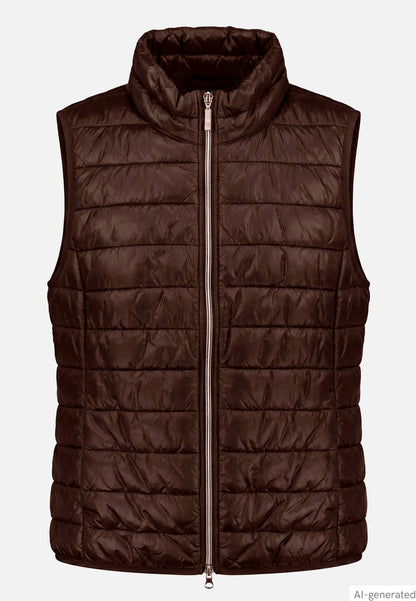 Betty Barclay Muskat Women Quilted Vest with Zipper SKU: 7337-1921_7063 Image 01