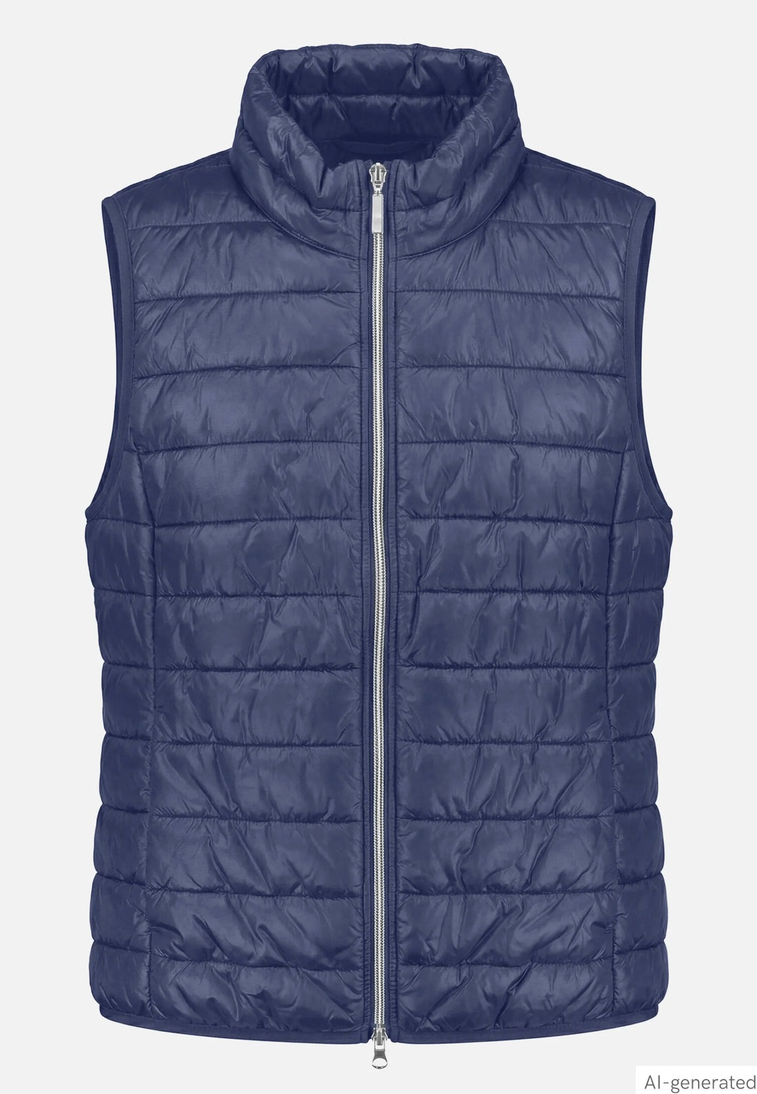 Betty Barclay Blue Horizon Women Quilted Vest with Zipper SKU: 7337-1921_8427 Image 01