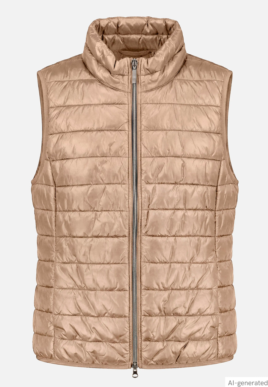 Betty Barclay Pastel Sand Women Quilted Vest with Zipper SKU: 7337-1921_9104 Image 01