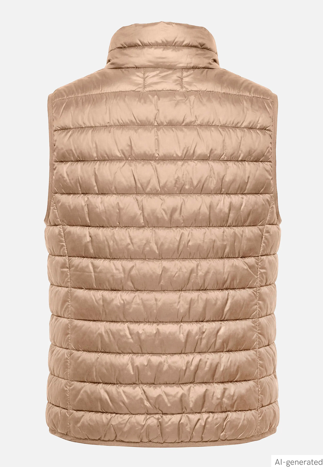 Betty Barclay Pastel Sand Women Quilted Vest with Zipper SKU: 7337-1921_9104 Image 02