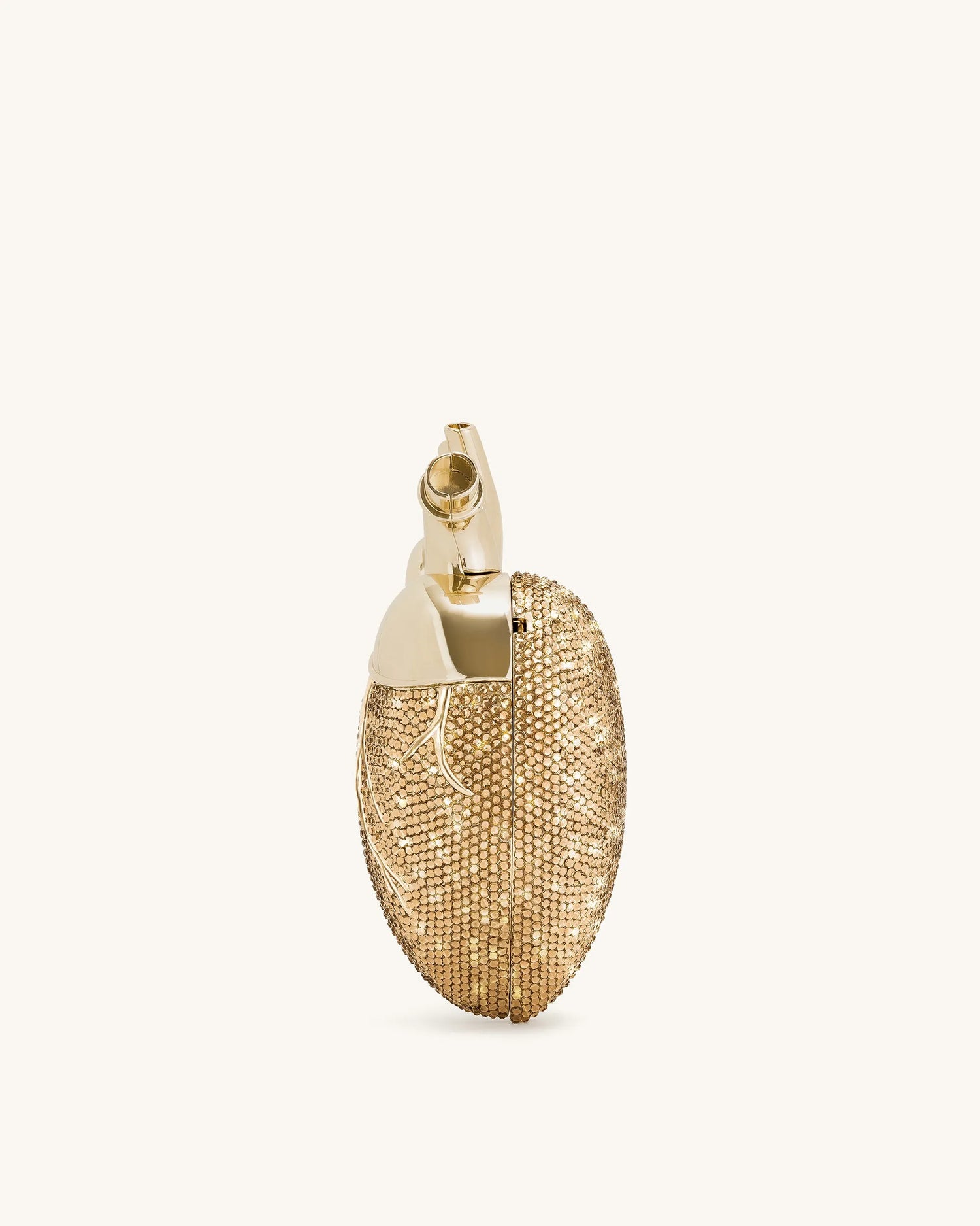 JW PEI Gold Women Maren Artificial Crystal Heart Shaped Bag - Gold SKU: 738-8_Gold Image 04