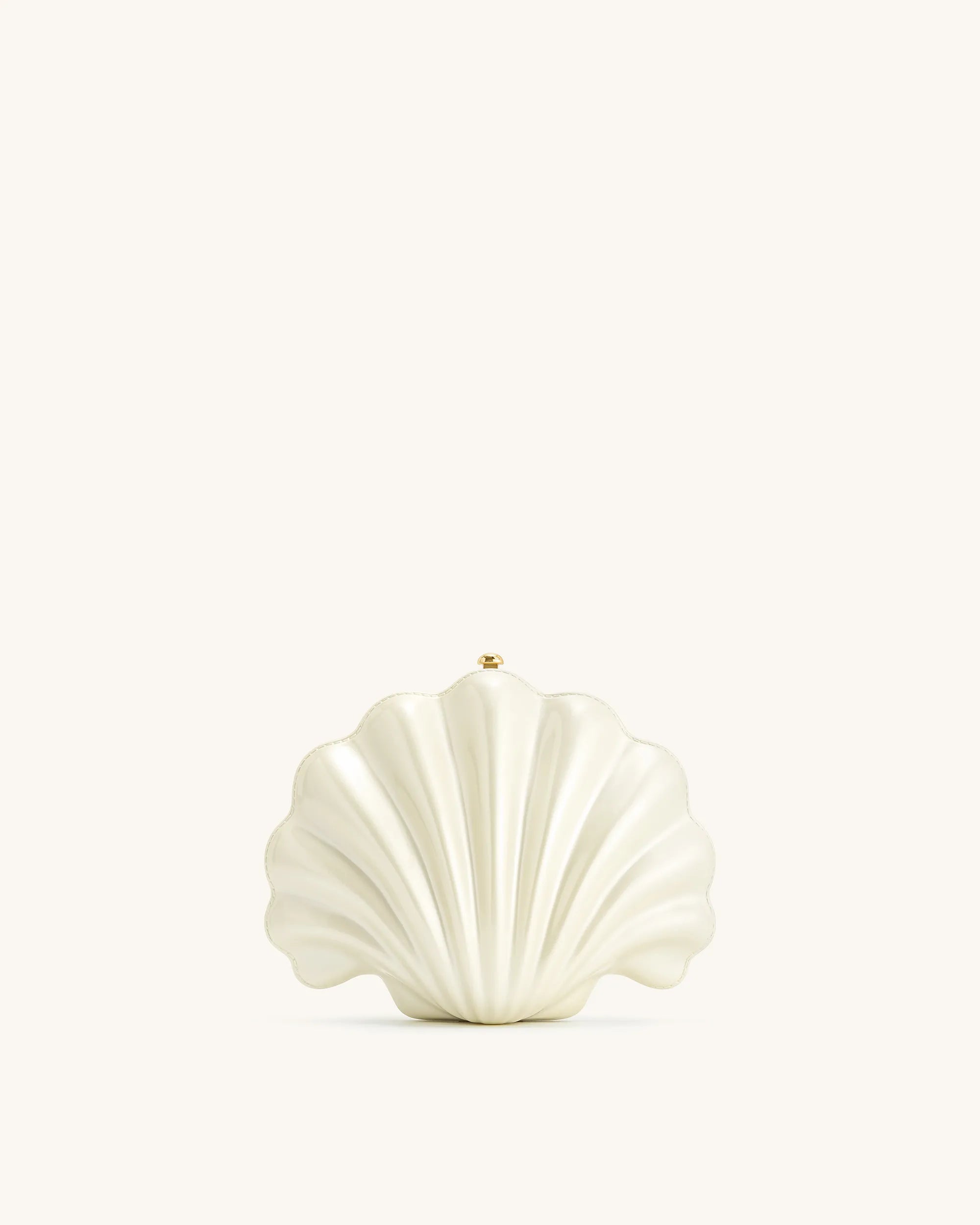 JW PEI Ivory Women Shell Clutch with Chain  SKU: 765-2W_Ivory Image 01