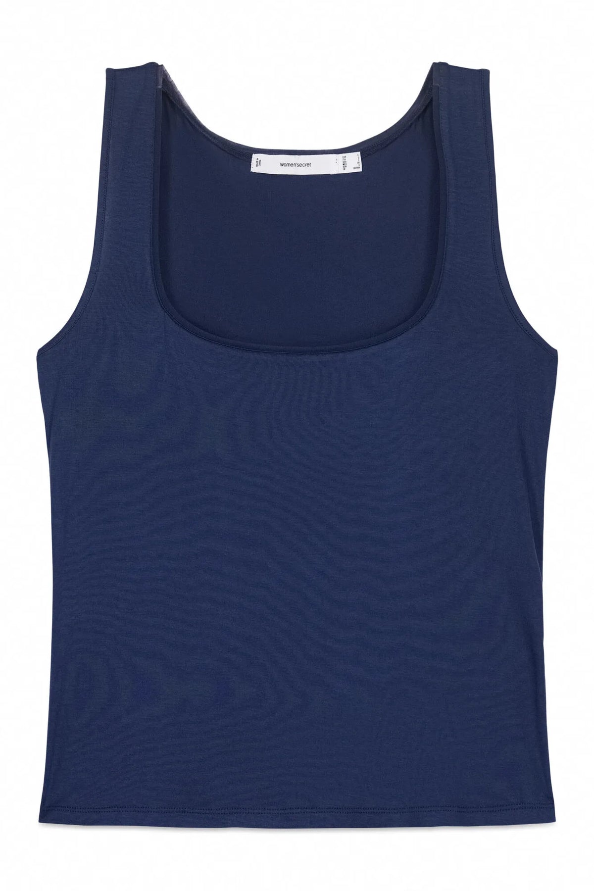 Women Secret Light Blue Women Blue Viscose Vest Top SKU: 7664651_16 Image 05