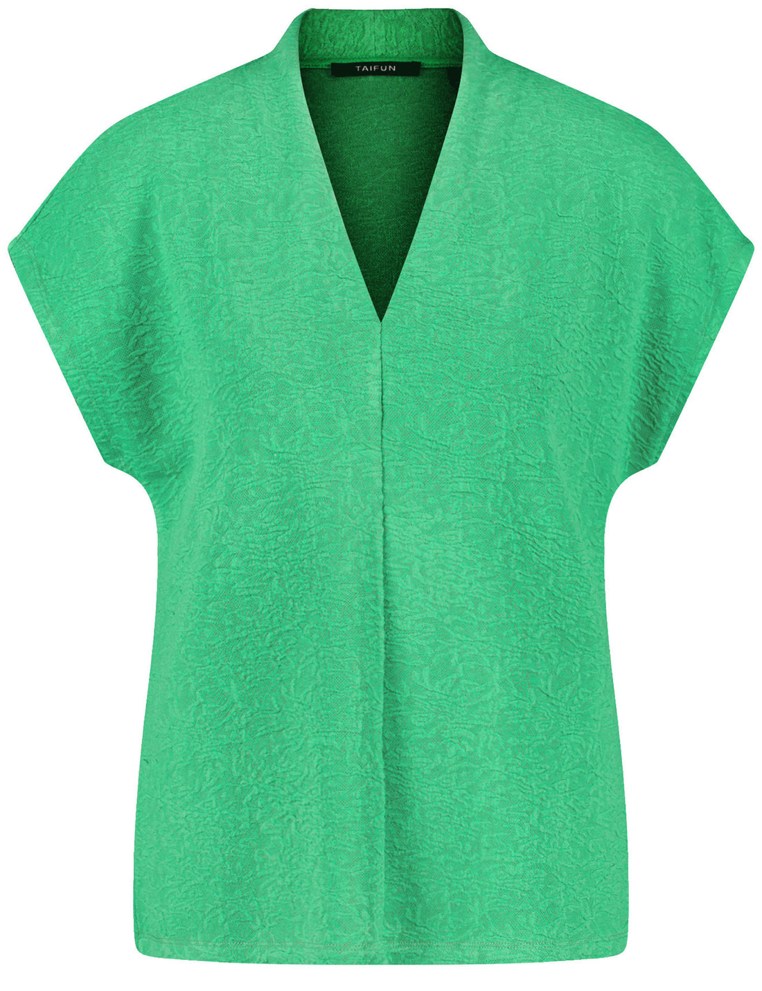 Taifun_Textured Top with a V-Neckline_771343-16146_5720_01