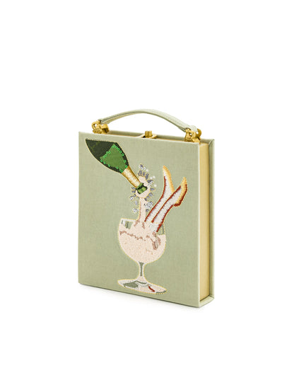 JW PEI_Light Green_Embroidery Pattern Book Shape Clutch Bags_7866-7_Light Green_03