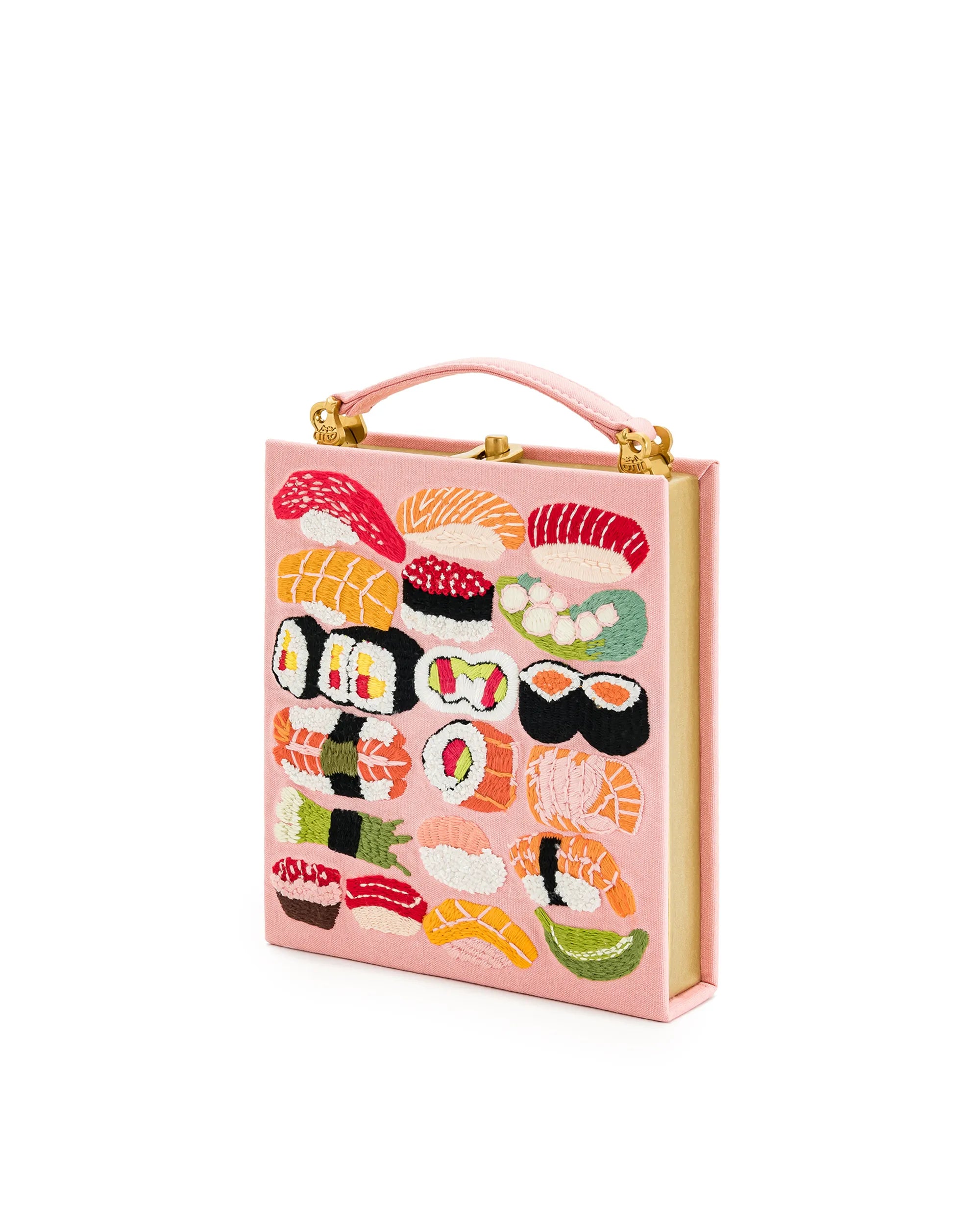 JW PEI_Pink_Embroidery Pattern Book Shape Clutch Bags_7871-4_Pink_03