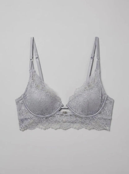 Women Secret_Dark Grey_GORGEOUS Grey Lace Push Up Bra in Different Cup Sizes_7913044_42_00
