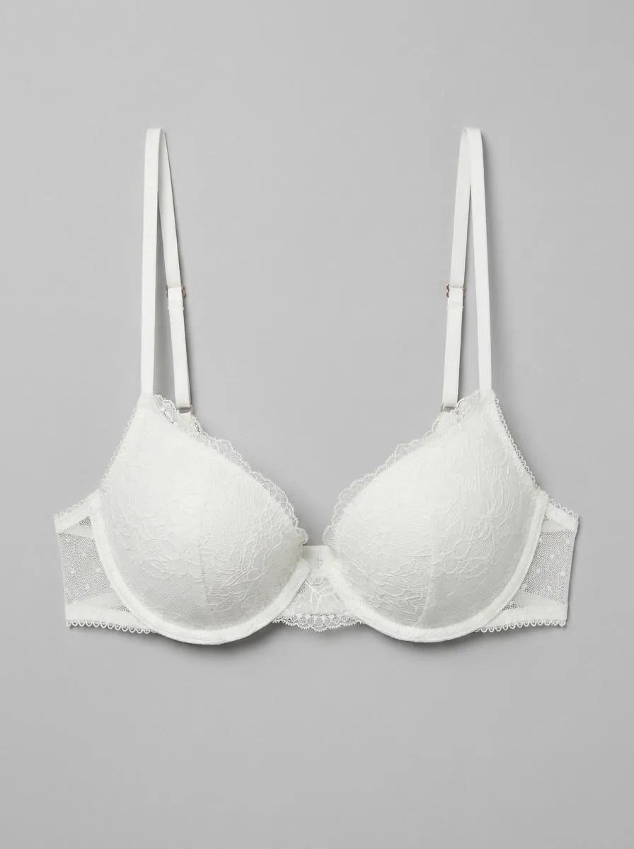 Women Secret_Ivory_GORGEOUS Super Push-Up Lace Bra in Different Cup Sizes_7913059_96_00