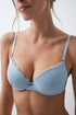 Women Secret Dark Blue Women Blue Padded Lace Classic Bra BEAUTIFUL in Different Cup Sizes SKU: 7914157_11 Image 01