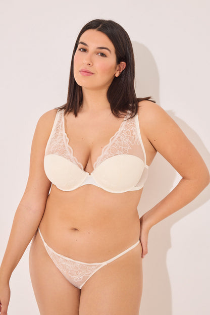 Women Secret_White Satin and Tulle Halterneck Bra in Different Cup Sizes_7919751_96_09