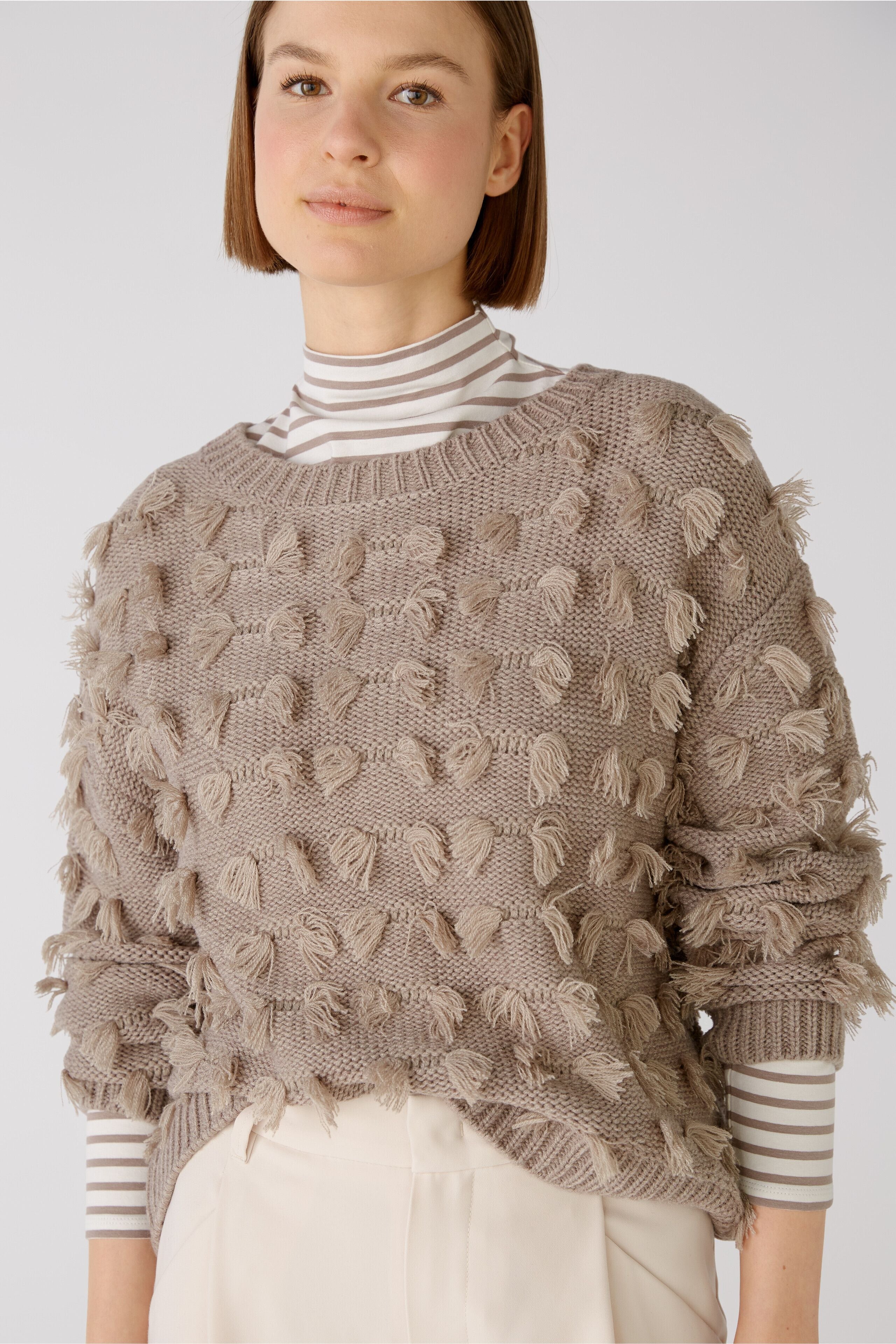 Jumper With Fringe Detail