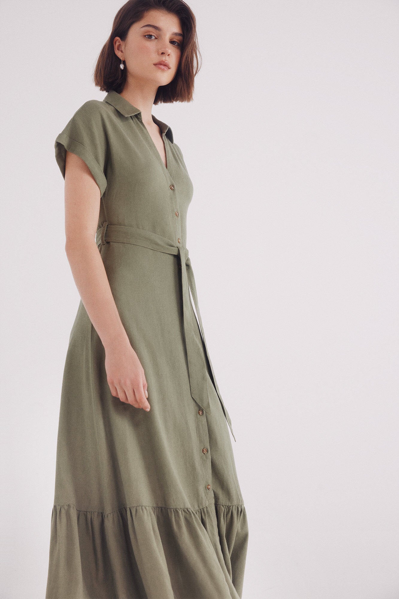 Springfield_Linen Linen Midi Shirt Dress_7959007_91_03