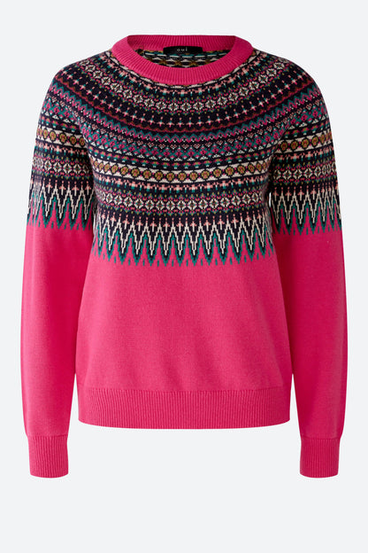 Multi-Color Knitted Sweater In Jacquard