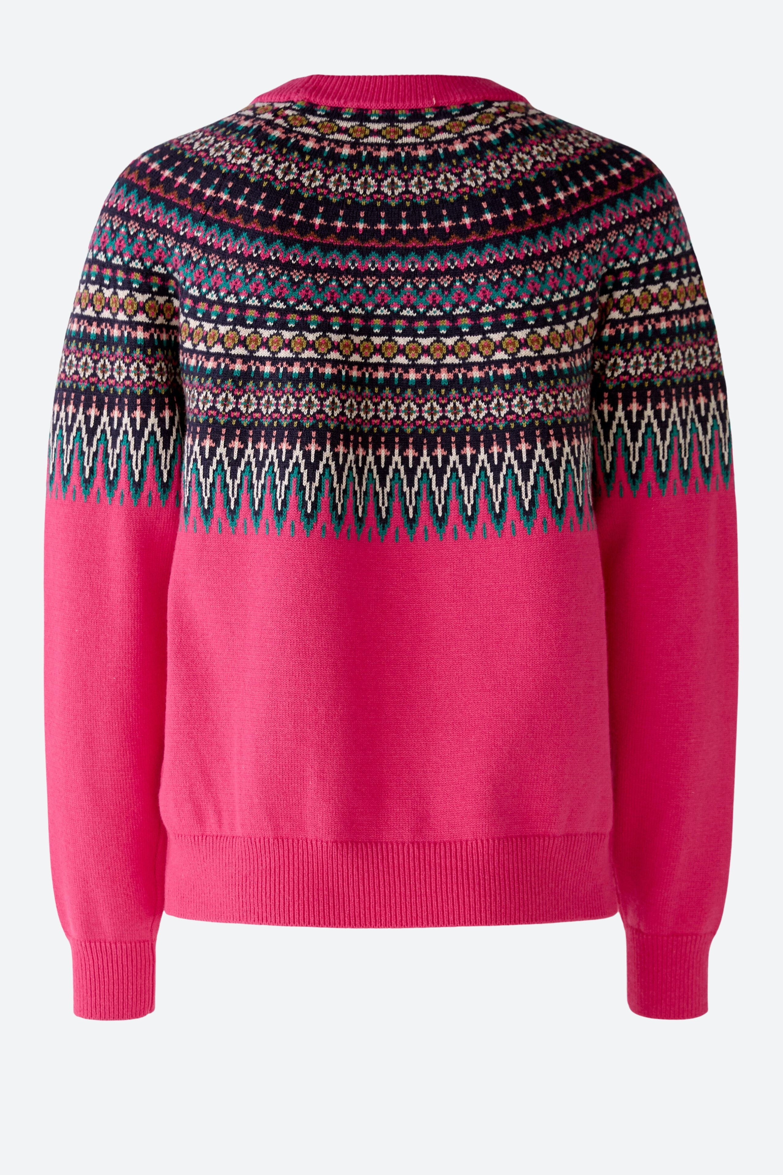 Multi-Color Knitted Sweater In Jacquard