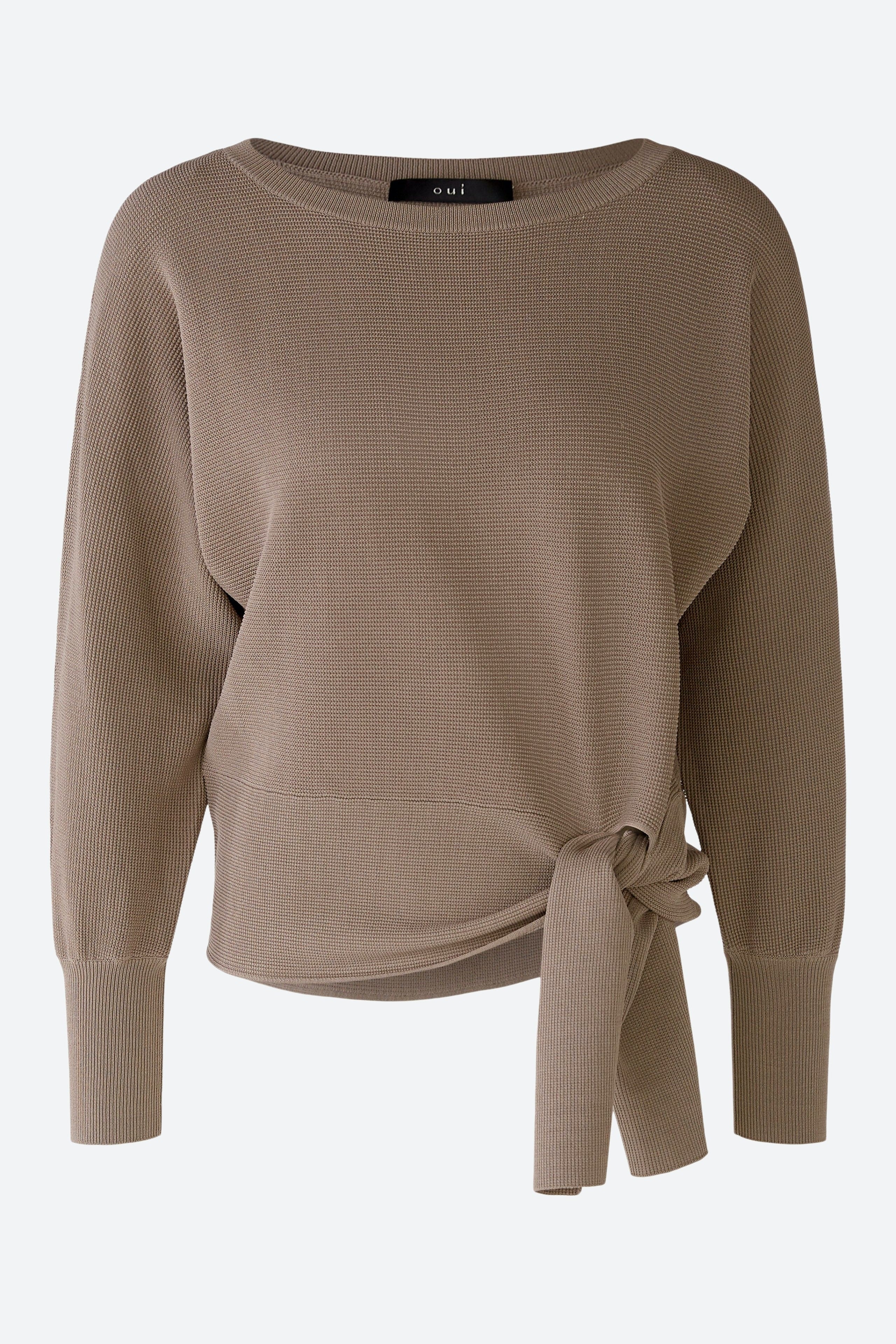 Beige Sweater In Viscose Blend_01