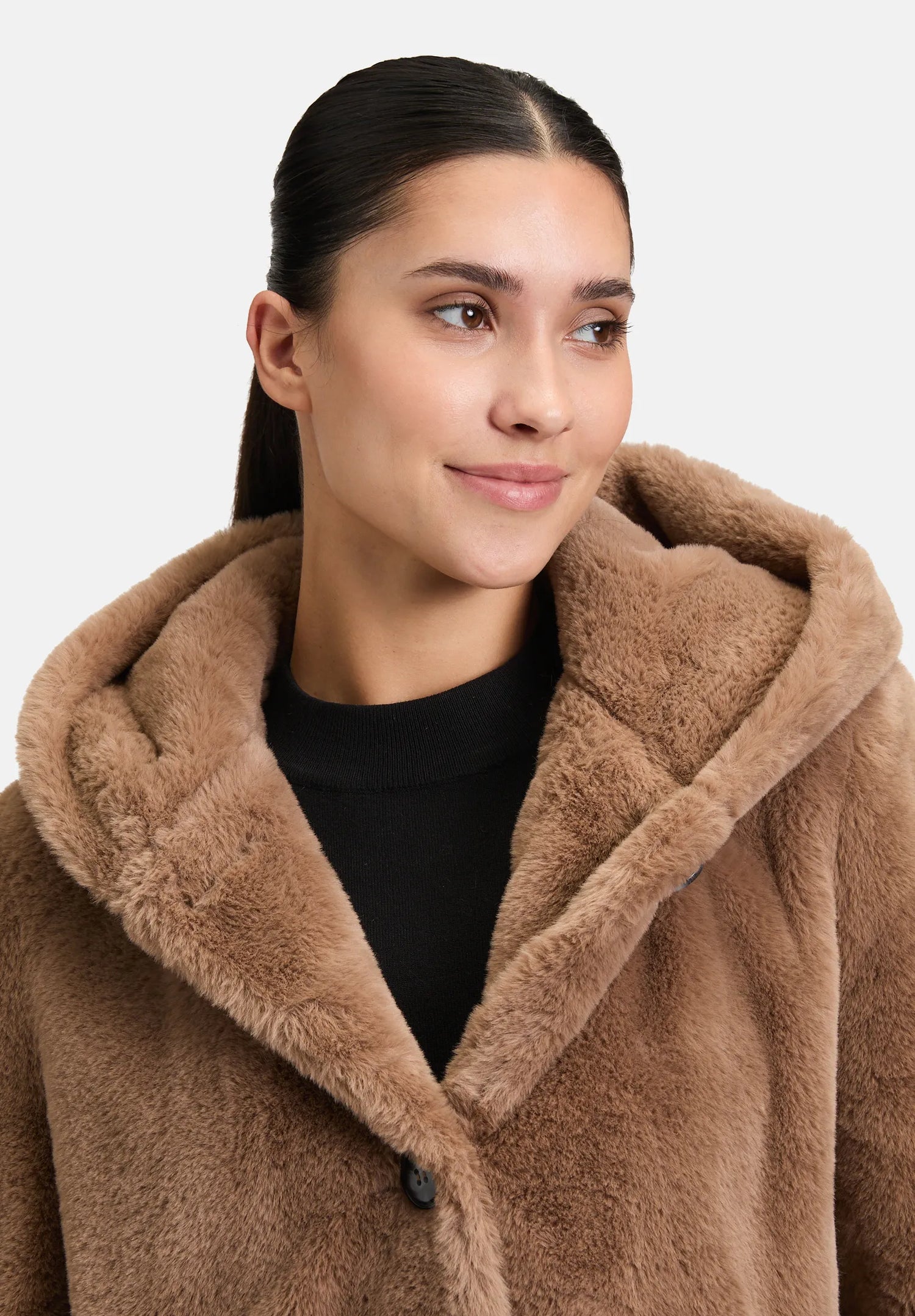 Betty Barclay_Classic Bronze_Plush Hooded Jacket_7964-1540_7460_03