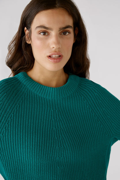 Rubi Sweater With Zip In Pure Cotton