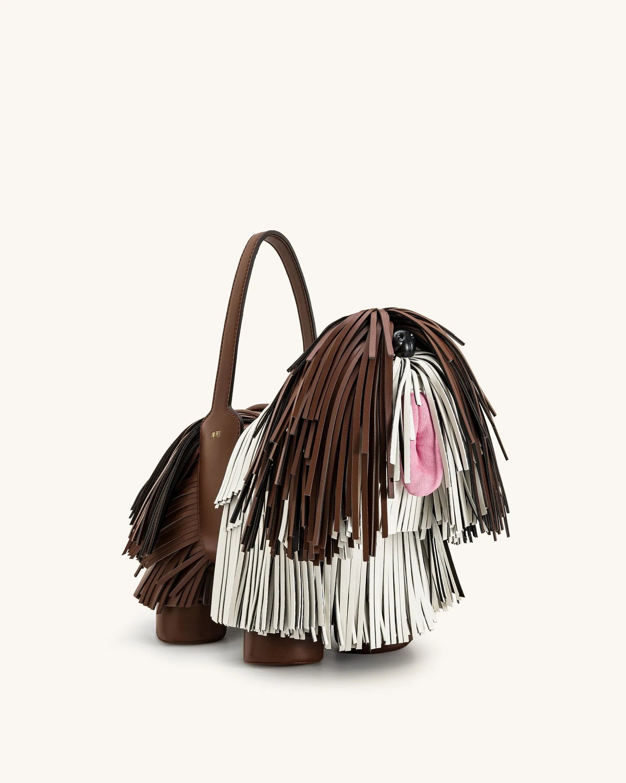 JW PEI Caramel Brown Women Nita Puppy Shape Handbag - Caramel Brown SKU: 7C23-32_Caramel Brown Image 01