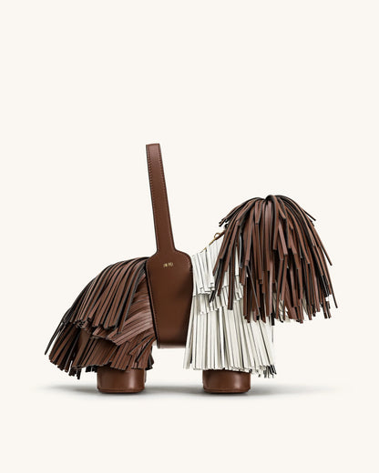 JW PEI Caramel Brown Women Nita Puppy Shape Handbag - Caramel Brown SKU: 7C23-32_Caramel Brown Image 03