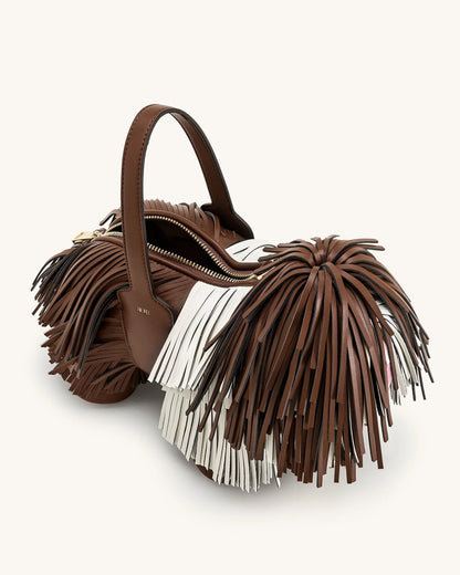 JW PEI Caramel Brown Women Nita Puppy Shape Handbag - Caramel Brown SKU: 7C23-32_Caramel Brown Image 04