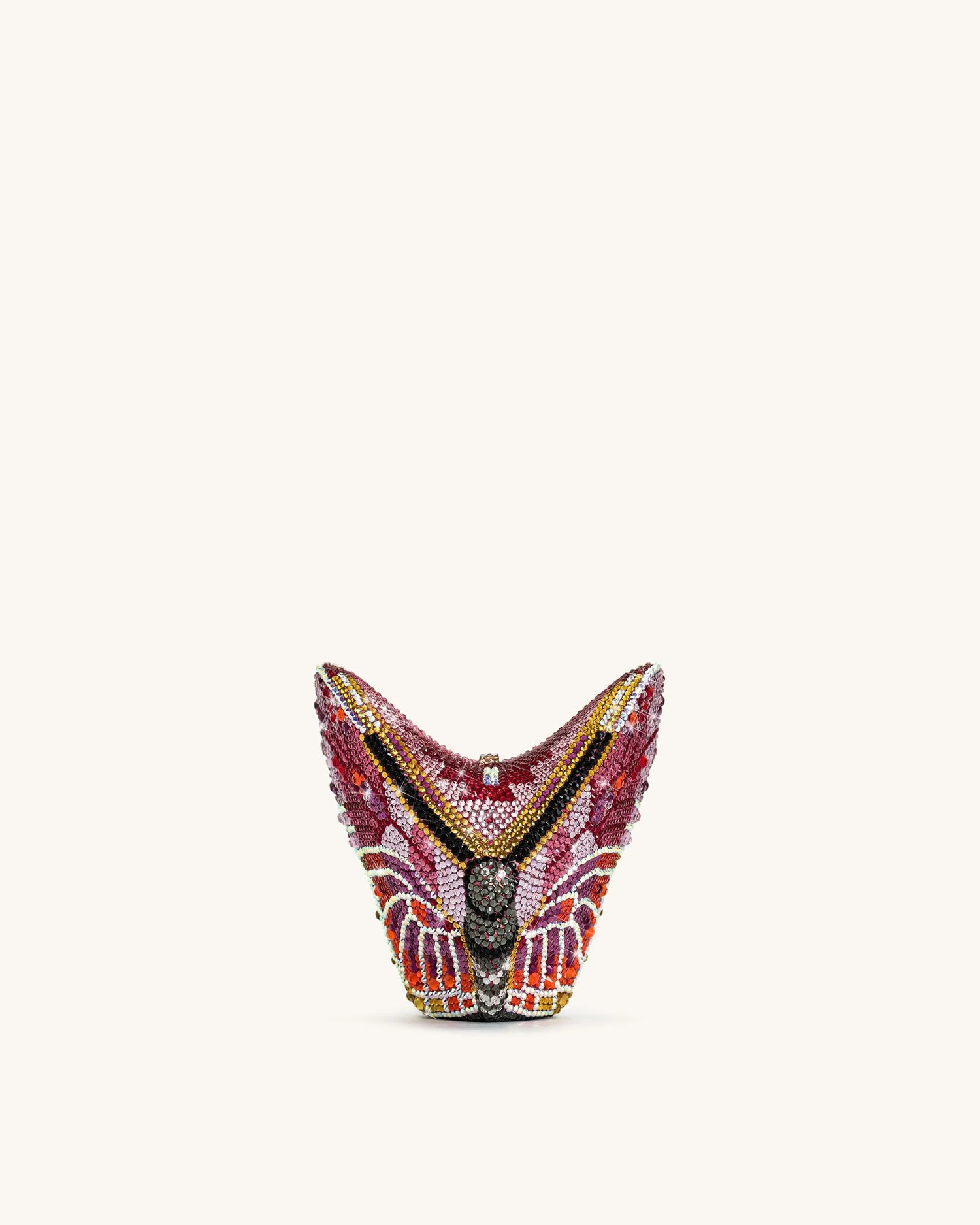 JW PEI Multicolor Women Paisley Crystal Butterfly Clutch - Multicolor SKU: 7C361-4_Multicolor Image 03