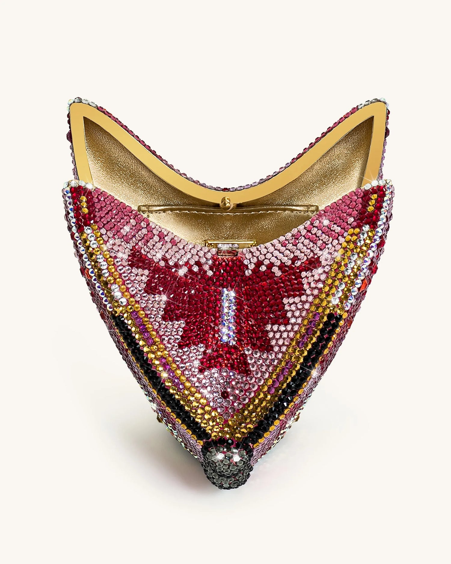 JW PEI Multicolor Women Paisley Crystal Butterfly Clutch - Multicolor SKU: 7C361-4_Multicolor Image 04