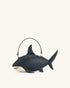 JW PEI Dark Blue Women Nerys Shark Look Top Handle Bag  SKU: 7C392-1_Dark Blue Image 01