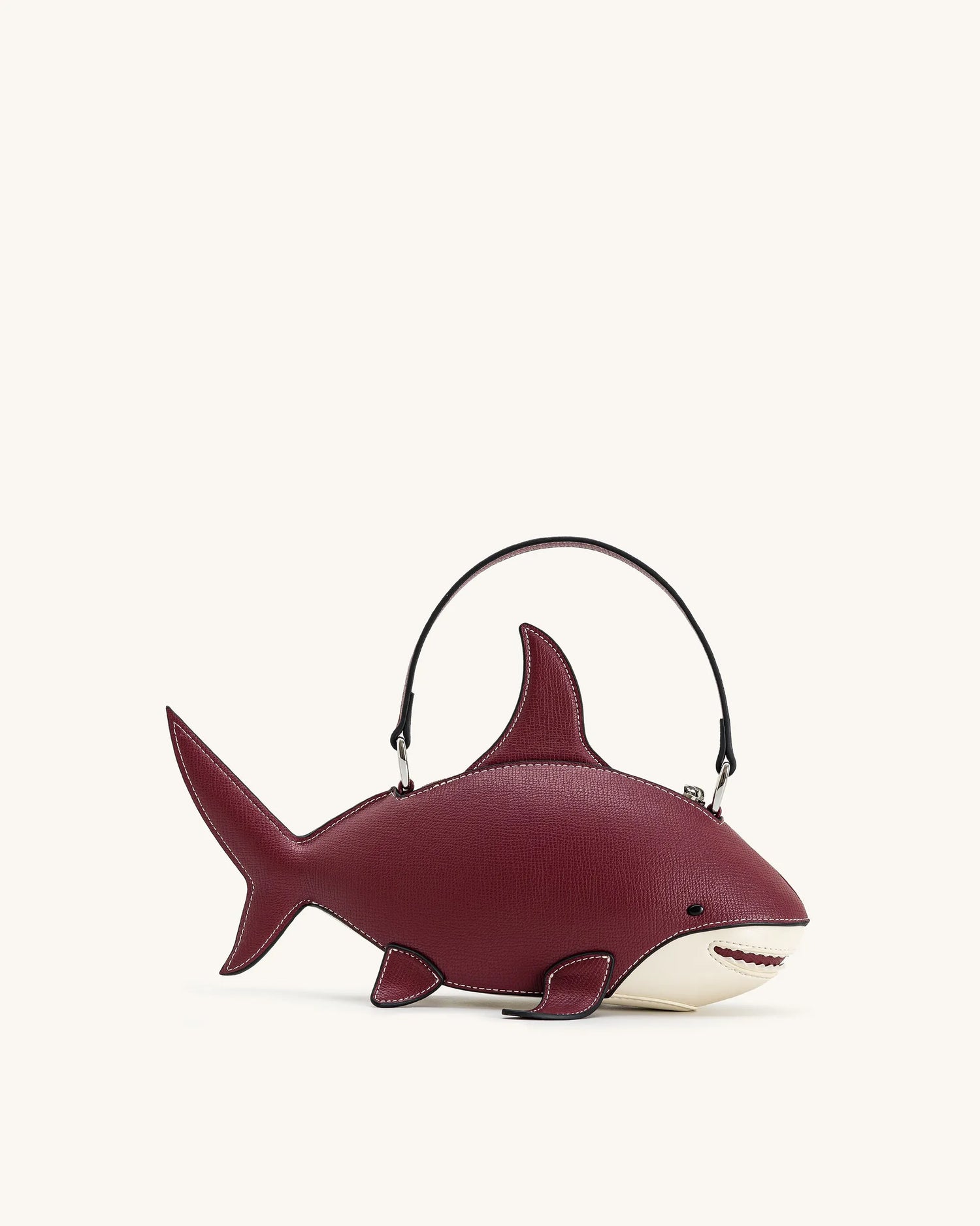 JW PEI Burgundy Women Nerys Shark Look Top Handle Bag - Burgundy SKU: 7C392-34_Burgundy Image 01