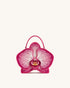 JW PEI Pink Women Flora Orchid Shaped Top Handle Bag - Pink SKU: 7C471-4_Pink Image 01