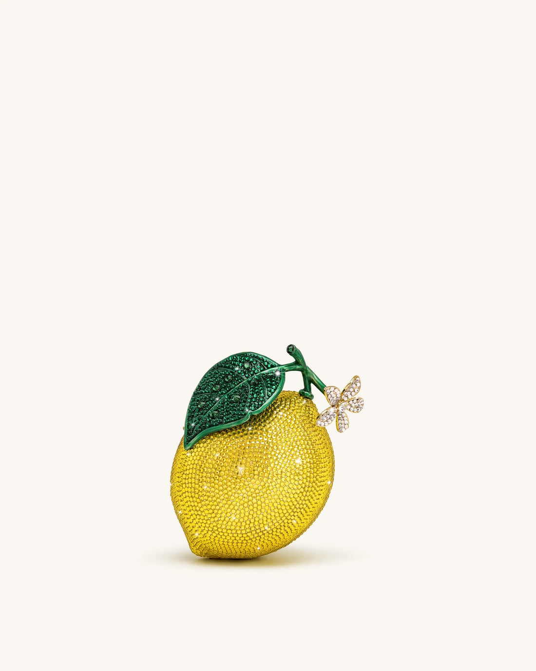 JW Pei Yellow Women Lemon-Inspired Rhinestone Clutch SKU: 7C516-8_Yellow Image 01