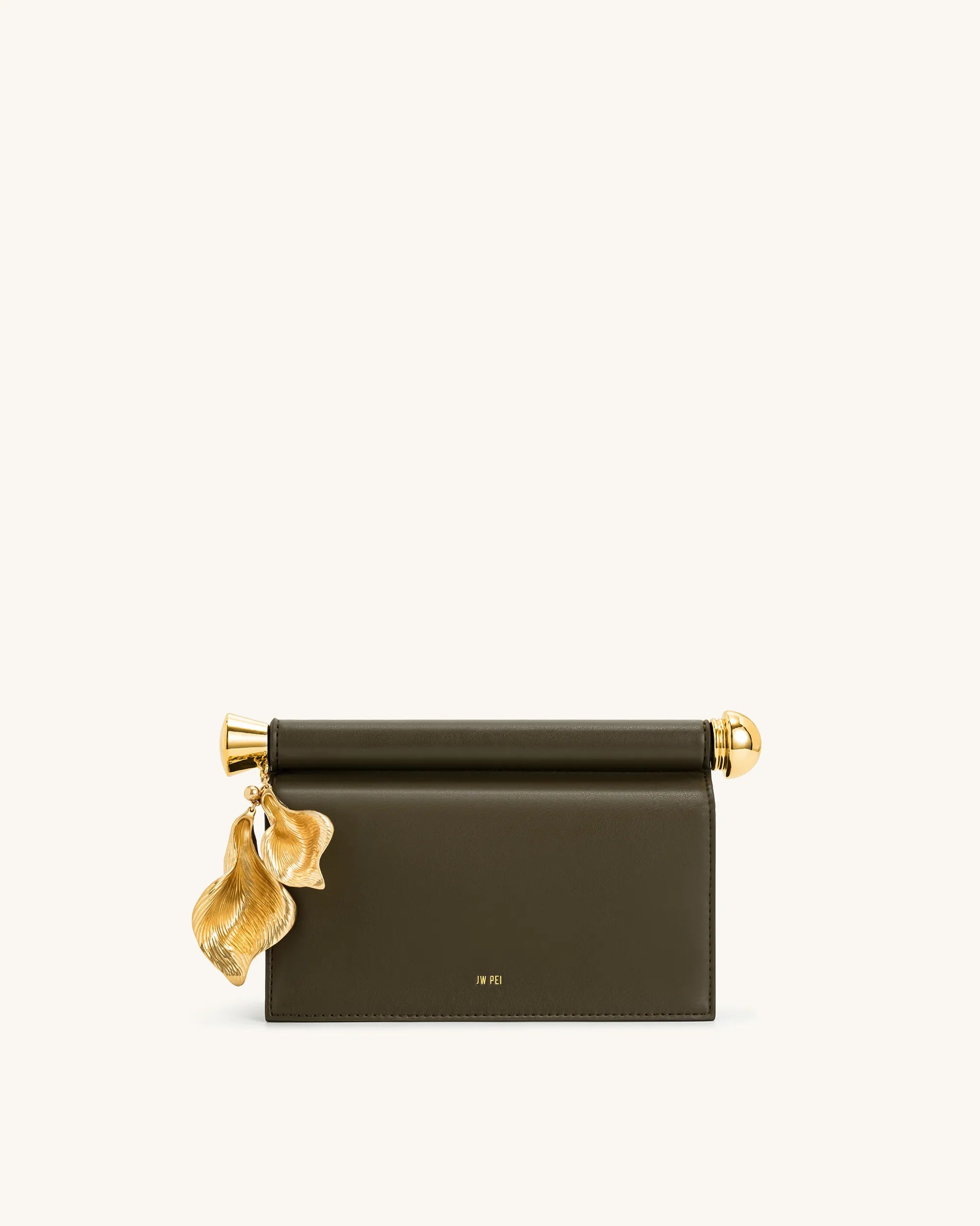 JW PEI_Dark Olive_Holly Metal Pendant Embellished Clutch_7C52-7_Dark Olive_01